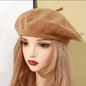 Khaki Beret Hat